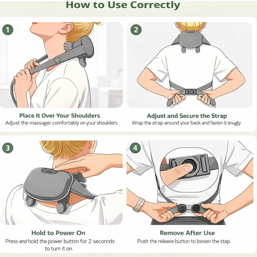 4D Bionic Massager Neck & Shoulder [-50% Today's Bundle]