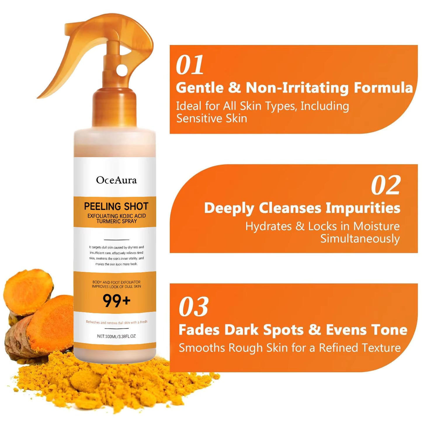 Peel Shot - Kojic + Turmeric Body Peel Spray